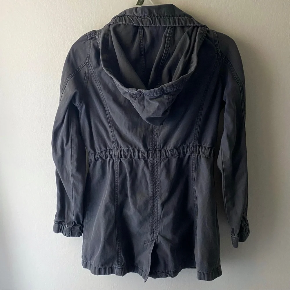 Dusty Blue Cargo Jacket - Picture 3 of 6